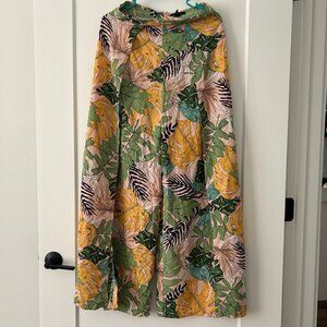 Forever 21 Flowy Summery Pink Green Orange Beach Shorts Pants